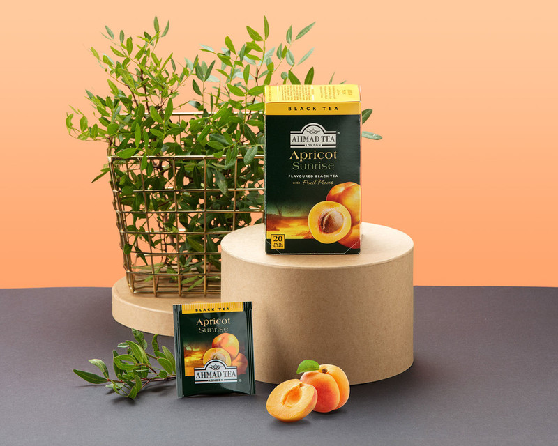 TRÀ AHMAD ANH QUỐC - MƠ - Apricot Sunrise - Thức uống giải khát kỳ diệu