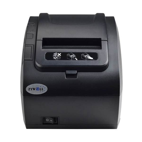 Máy in hóa đơn Zywell ZY-305 Khổ giấy 80mm, máy in bill K80 cắt giấy tự động - Hàng Chính Hãng