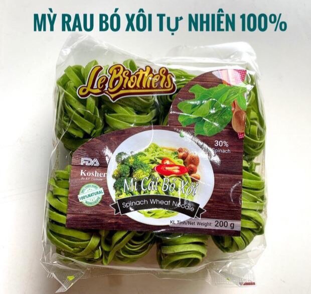 Mì RAU CỦ Mỳ hữu cơ Anpaso, mỳ rau củ organic eat clean giảm cân, ăn chay, thực dưỡng, bổ sung vitamin, chất xơ 5 vị rau 200G