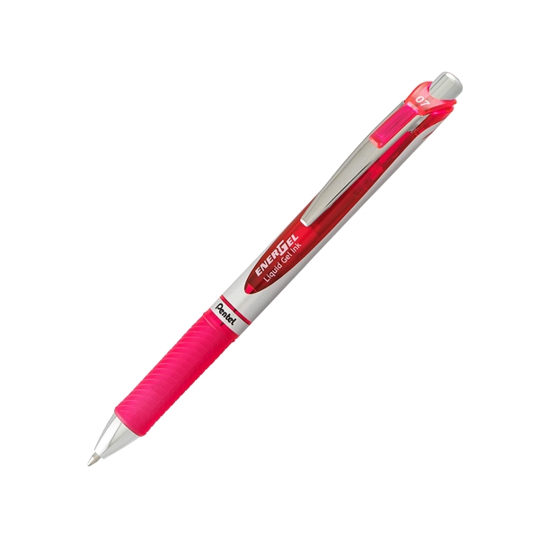 Bút Gel Bấm 0.7mm Pentel BL77-P - Màu Hồng