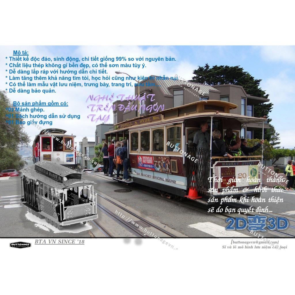 Mô Hình Lắp Ráp 3d Xe Cáp Điện Thành Phố San Francisco
