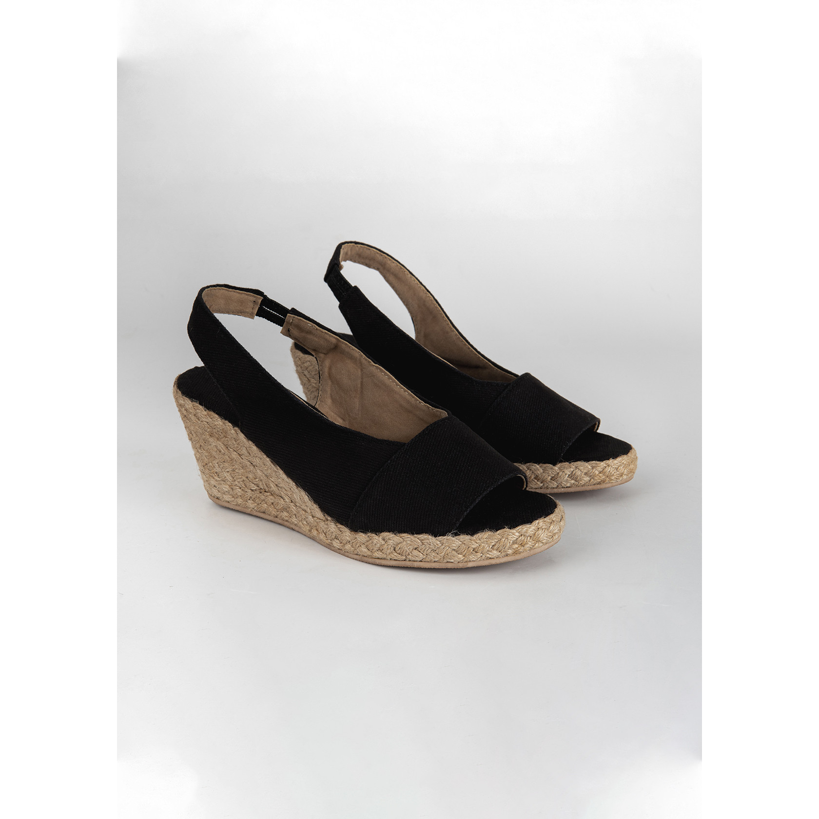 Giày đế cói bo quay ngang - Liliw Shoes - cao 6cm