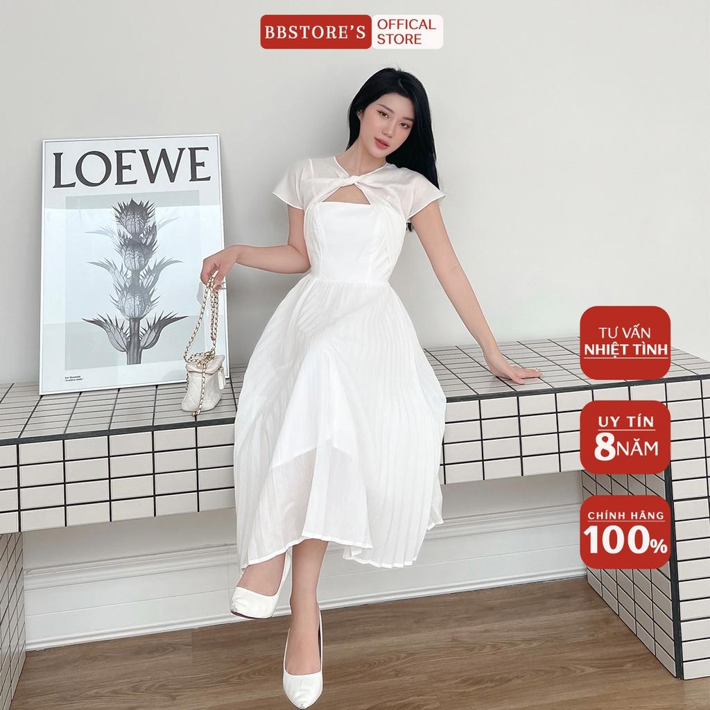 BBSTORE'S Đầm Xòe Maxi Phối Dập Ly Thời Trang Đi Biển Cực Xinh -D1228