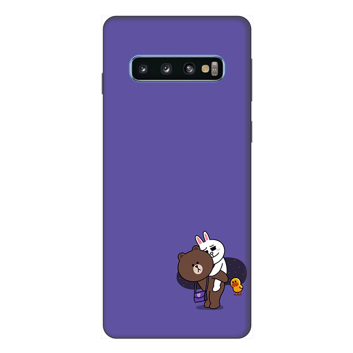 Ốp lưng điện thoại Samsung S10 Gấu và Thỏ