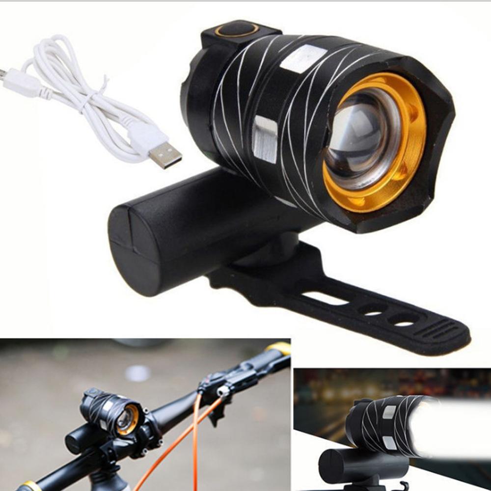 Đèn chiếu sáng đèn cảnh báo phía trước cho xe đạp sạc USB chống nước