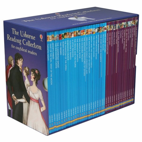 Usborne Bộ Tím The Usborne Reading Collection for Confident Readers - x40 book boxed set
