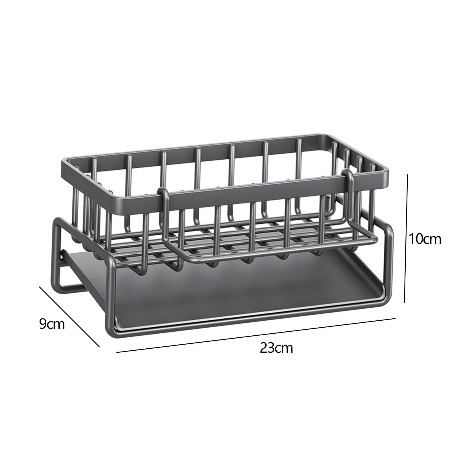 Sponge Holder for Kitchen Sink,Sponge Rack , Rustproof Kitchen Sink Organizer for Place Dishwashing Brush Soap and Sponge