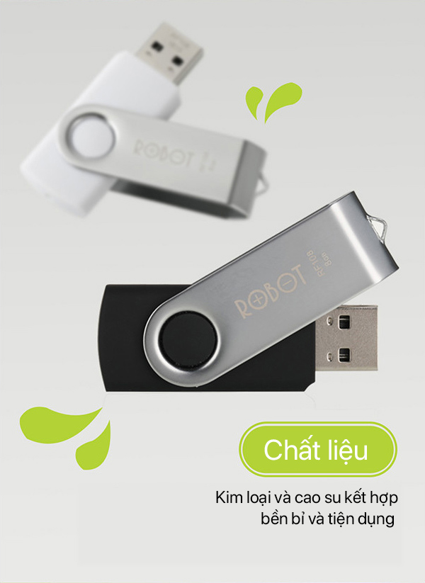 USB - ROBOT RF108 (8GB)/RF116 (16GB) - Hàng Chính Hãng