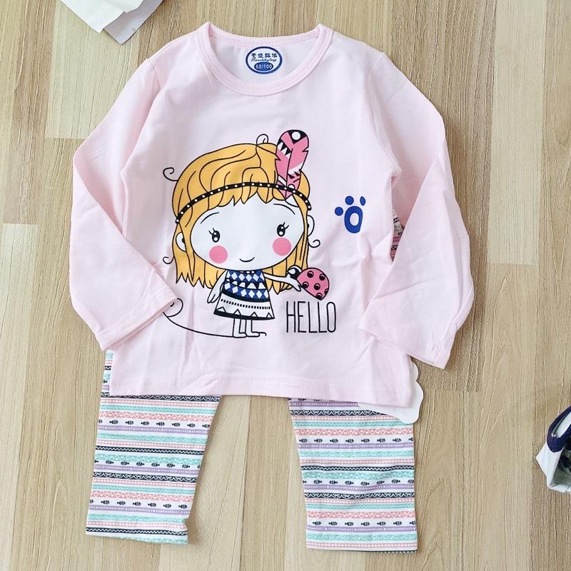 BỘ DÀI TAY COTTON LEN