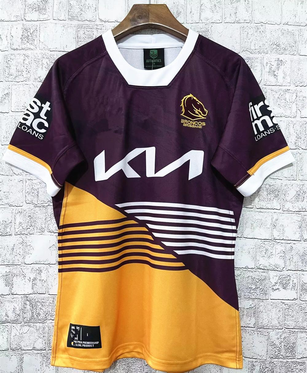 Áo bóng bầu dục bản địa Brisbane Broncos 2023 sân nhà Áo sơ mi bóng bầu dục Retro Úc Broncos Câu cá phù hợp với vest Áo thành phố Color: 2022 indigenous Size: S