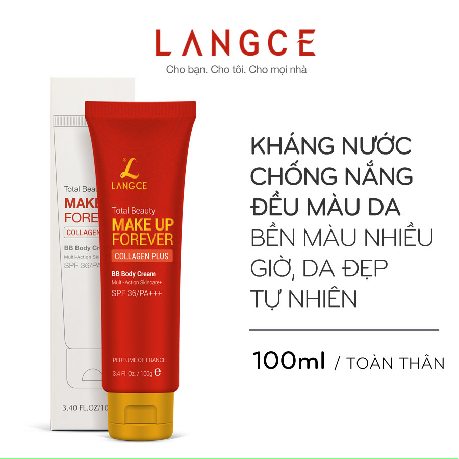 KEM BB TRANG ĐIỂM TOÀN THÂN COLLAGEN+ CHỐNG NẮNG 100ml LANGCE