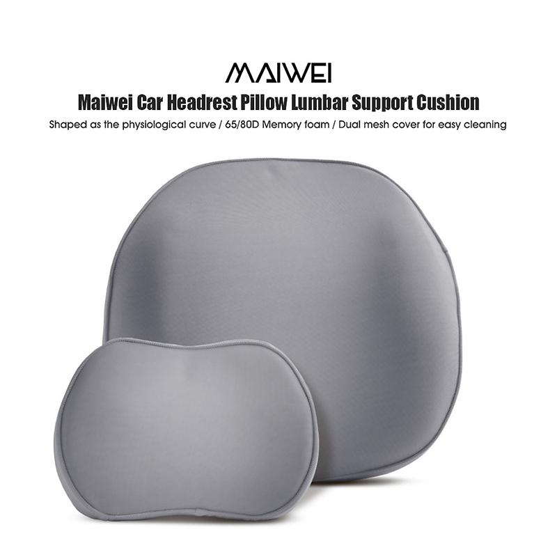 Gối tựa đầu ô tô Xiaomi Youpin Maiwei Gối Lumba Suport Đệm Relax 65D / 80D Sense Memory Sponge Cotton Car