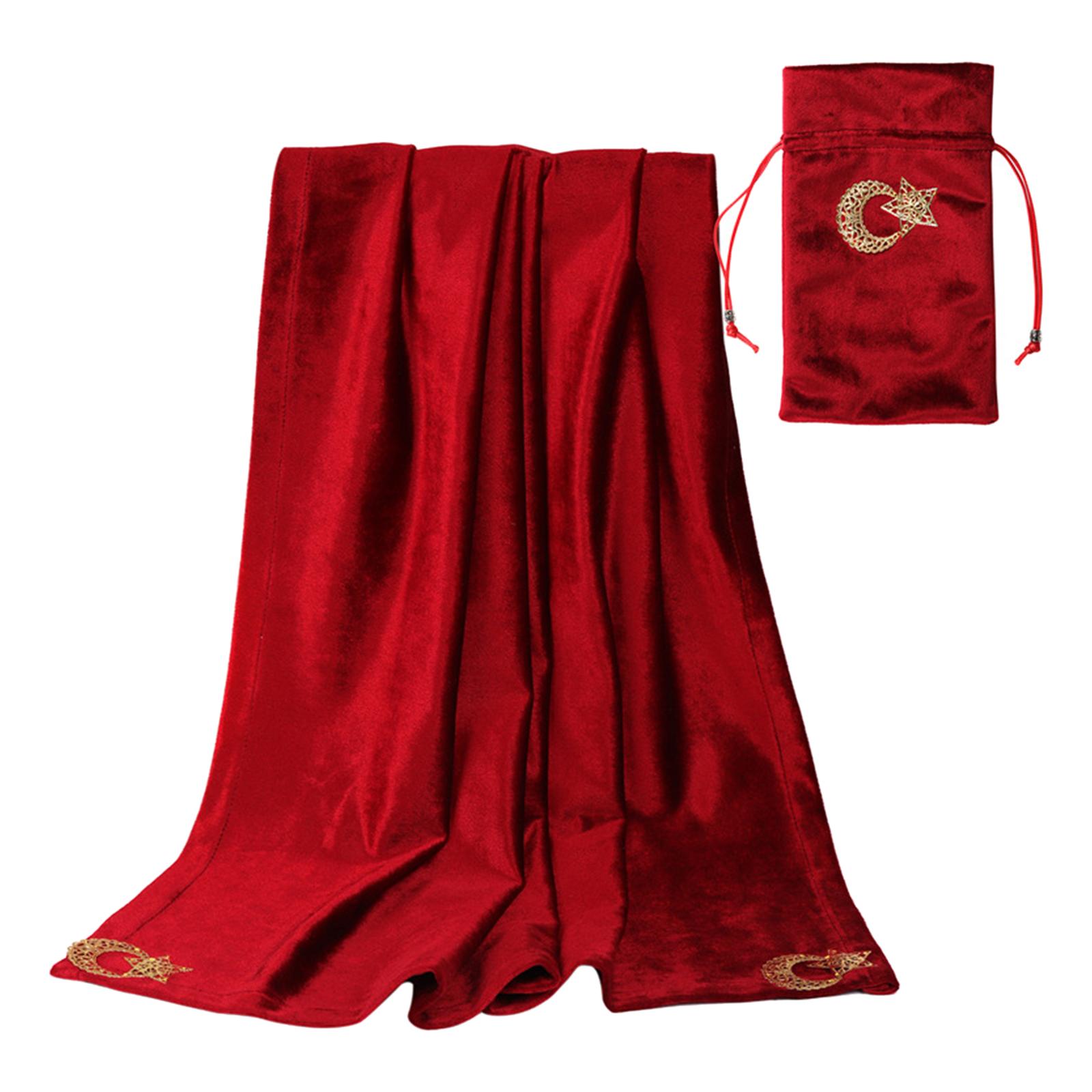 Altar Tarot Card Cloth Tablecloth Soft Velvet Astrology Tarot Divination Cards Table Cloth Tapestry with Pouch