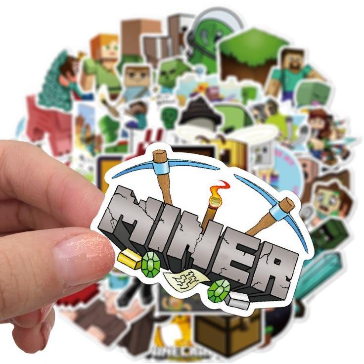 Sticker dán cao cấp MINECRAFT Cực COOL ms#129