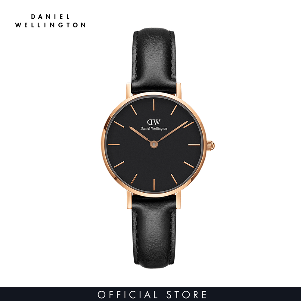 Đồng hồ Nữ Daniel Wellington dây da - Petite Sheffield mặt