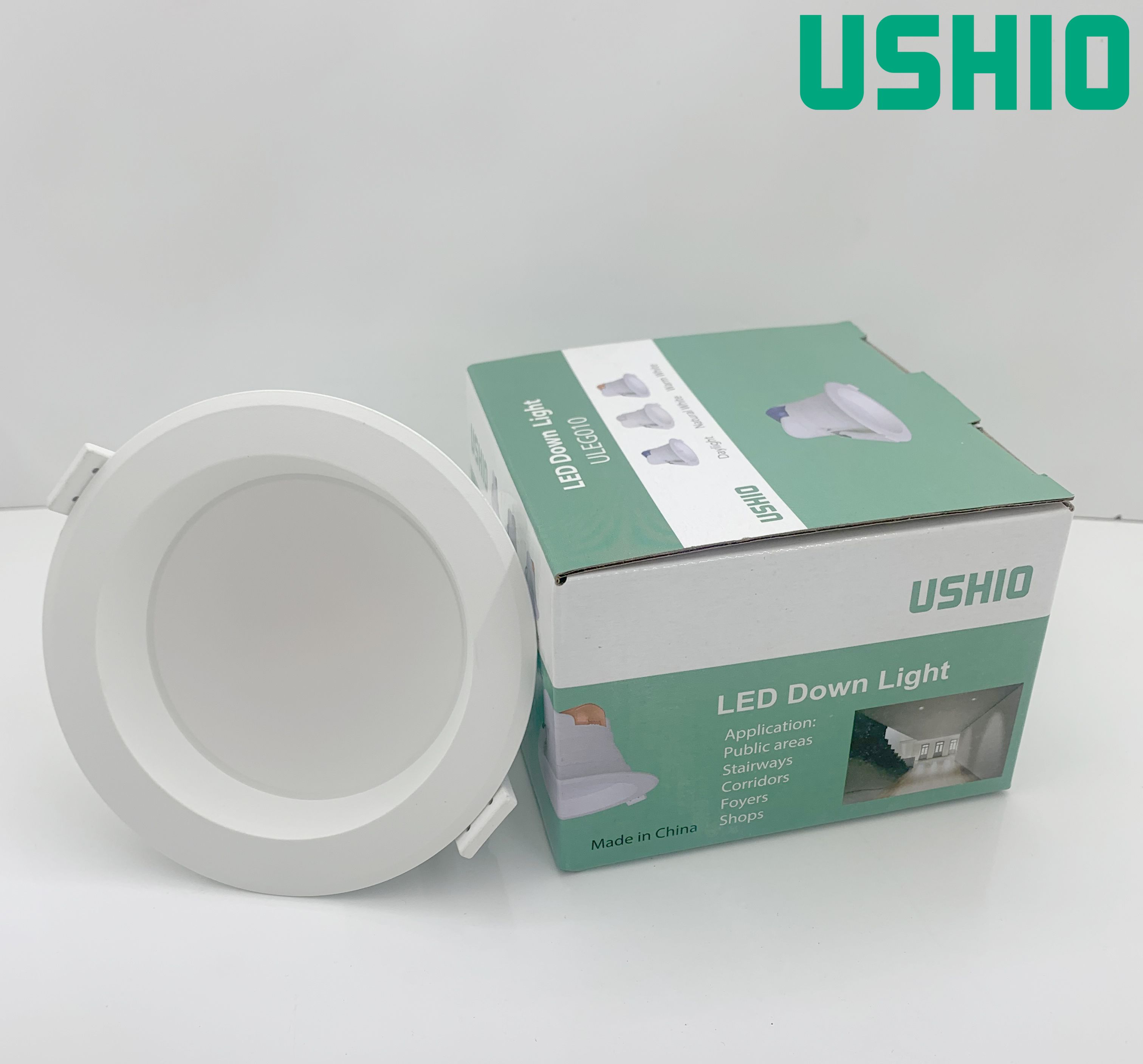 Đèn led âm trần, đèn trần thạch cao, đèn downlight âm trần, đèn led âm trần thạch cao, đèn âm trần Ushio 10W, cắt lỗ trần Φ90mm