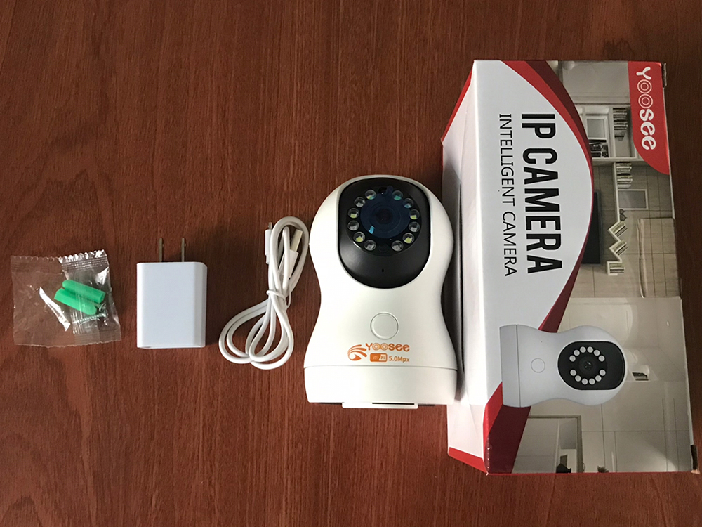 Camera Ip Yoosee 12 Led Gắn Tường 5Mpx Siêu Nét Full Hd Hồng Ngoại Quay Đêm HÀng Nhập Khẩu