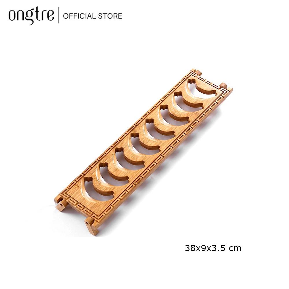 Đế gác ly chè ONGTRE bằng tre cao cấp dành cho trà đạo