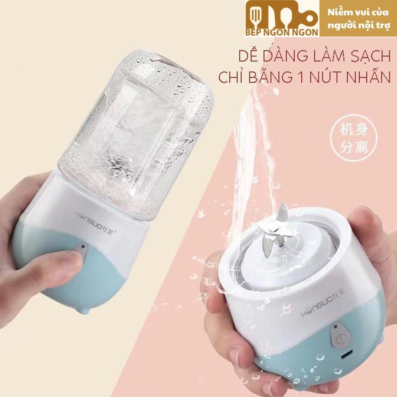 Máy xay sinh tố cầm tay mini đa năng dao 4 lưỡi, công suất 150W_BEP NGON NGON