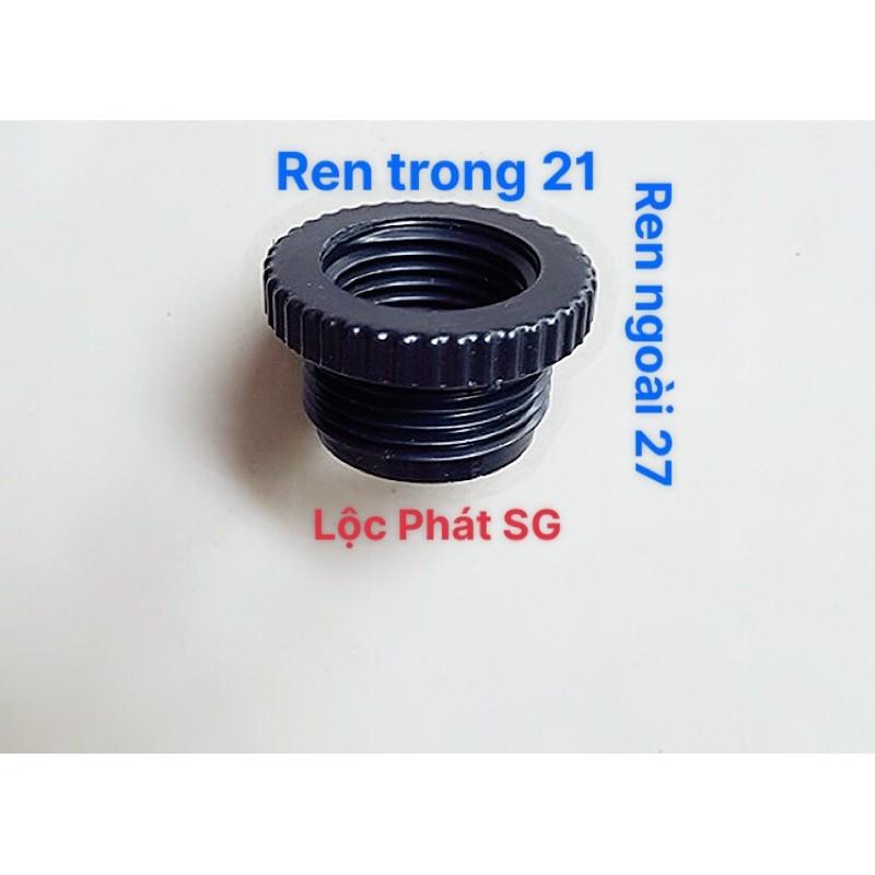 Nối ren trong 21mm - ren ngoài 27mm bằng nhựa (Taiwan)