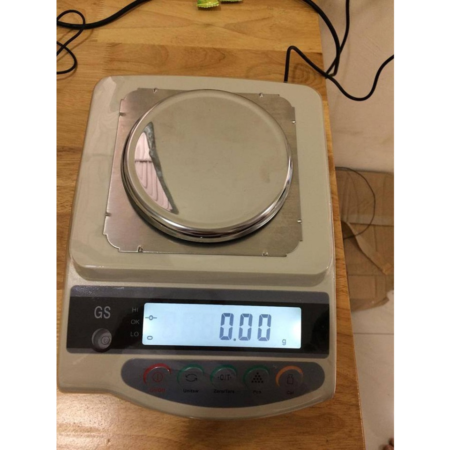 cân kỹ thuật cân hóa chất mủ cao su vàng bạc 5 số GS -(3,2kg/0.01g)