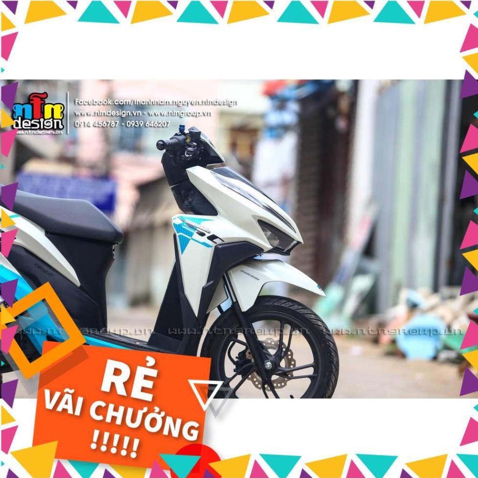 Tem Rời Vario 2018 Mẫu Malay Zin Trắng Xanh