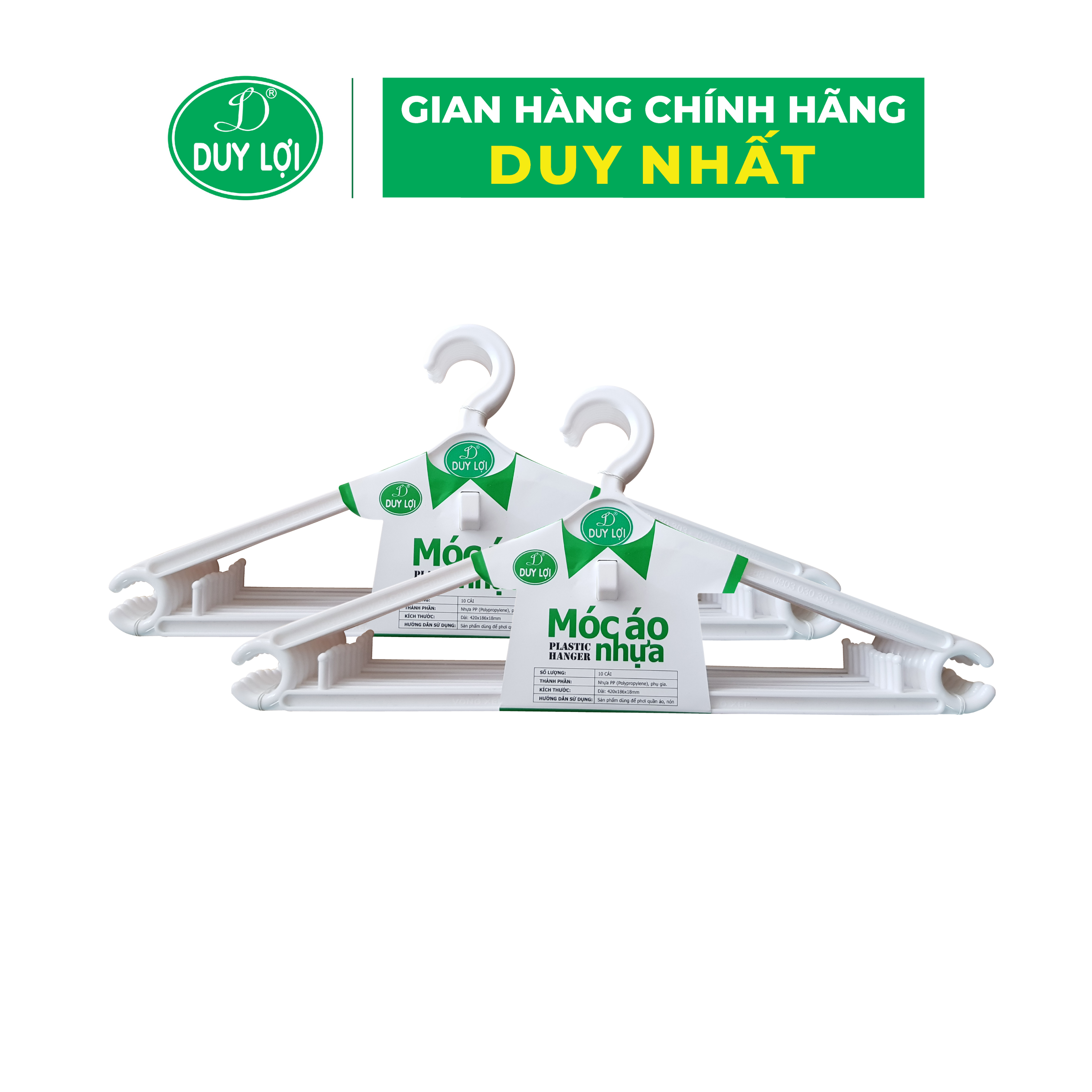 MÓC ÁO NHỰA DUY LỢI