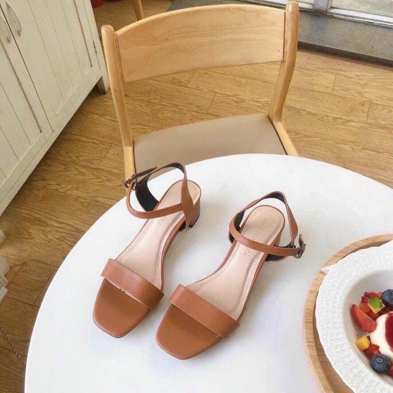 Sandal 2cm đơn giản nhẹ êm mềm đi học đi choie đi làm đều tiện, giản dị xinh