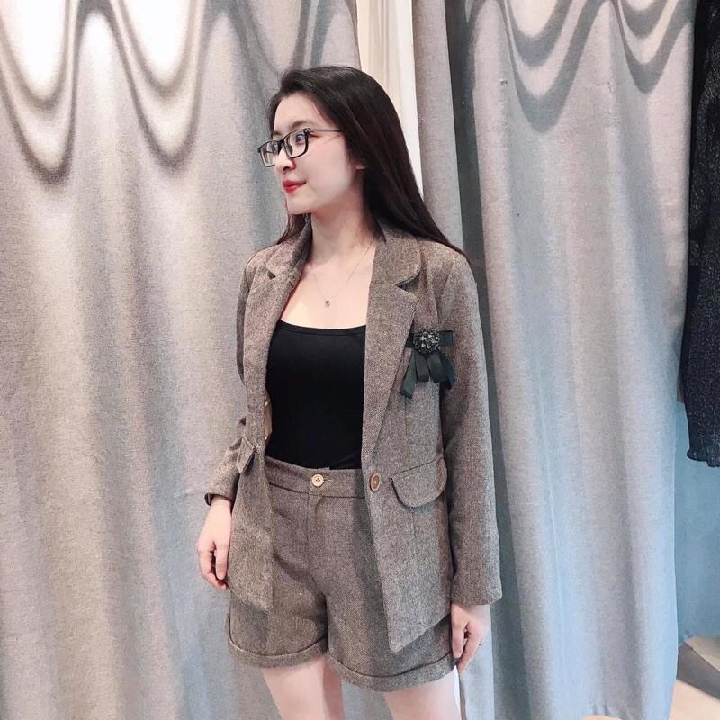 HÀNG SALE SỐCSet vest dạ quần sooc xuất Nhật