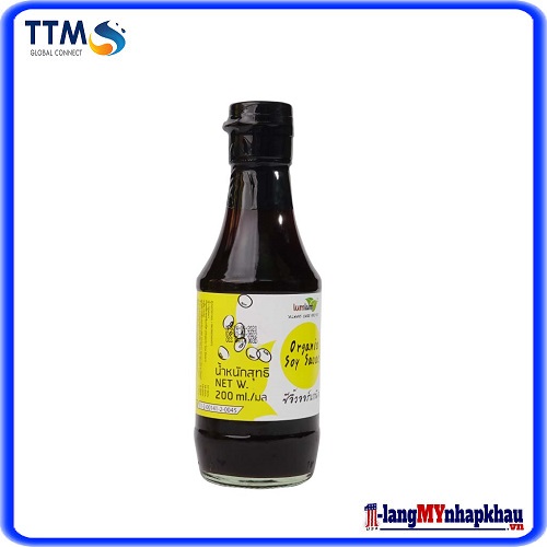 Nước tương đậu nành hữu cơ Lumlum 200ml – Organic Soy Sauce