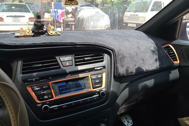 Thảm Nỉ Chống Nóng Táp Lô Xe Ô Tô Hyundai I20 2015 CATA TAPLOHYUI20 - 15 (Đen)