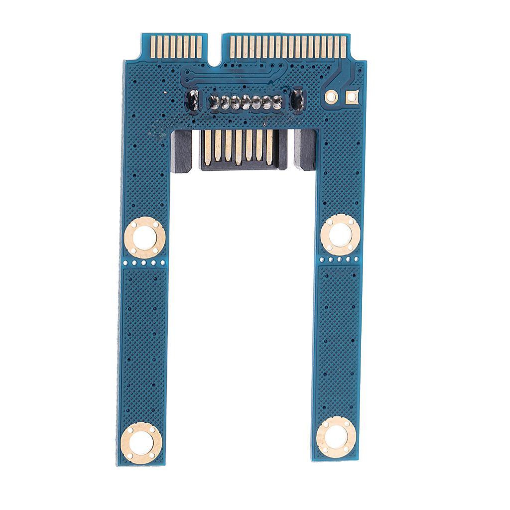 mSATA to 7Pin SATA Hard Drive Converter Card Adapter Riser Board for Laptop