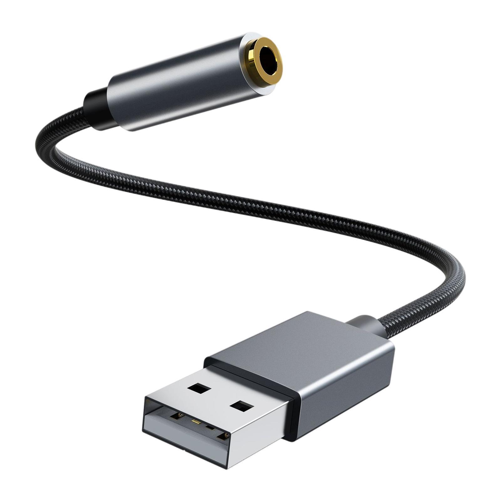 USB to 3.5mm   Adapter USB to  Adapter Headset for