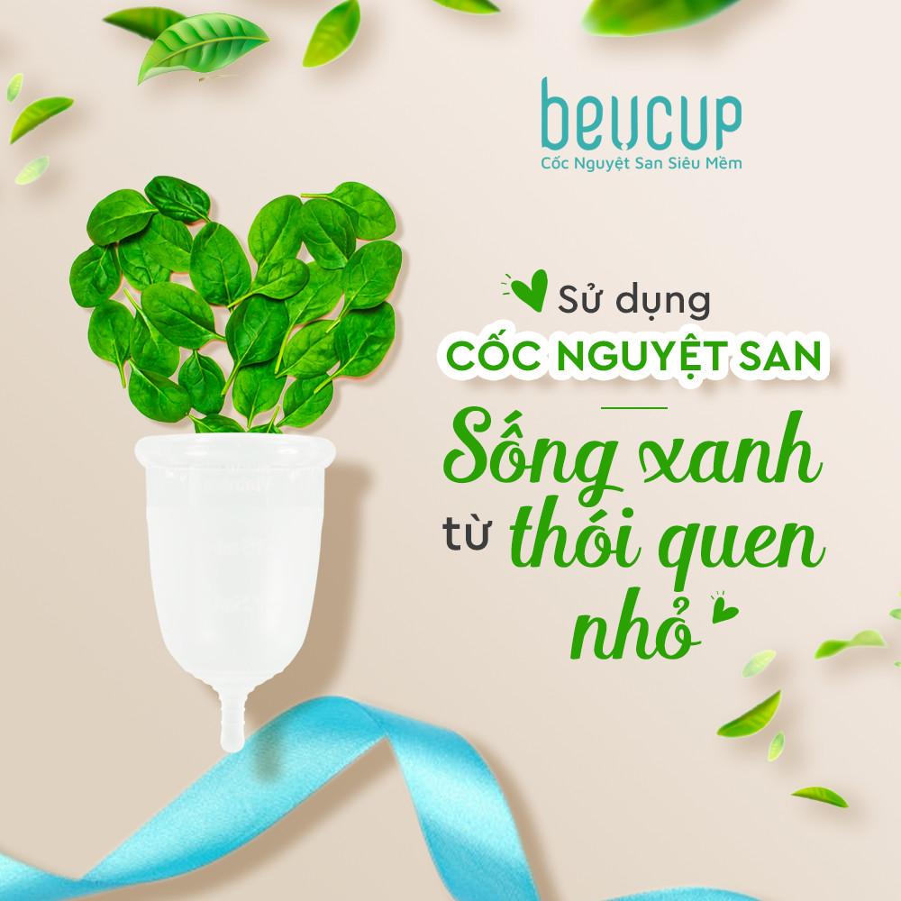 Bộ cốc nguyệt san BeU Cup chuẩn FDA Hoa Kỳ kèm gel vệ sinh cốc - xóa tan nỗi lo ngày &quot;đèn đỏ&quot;