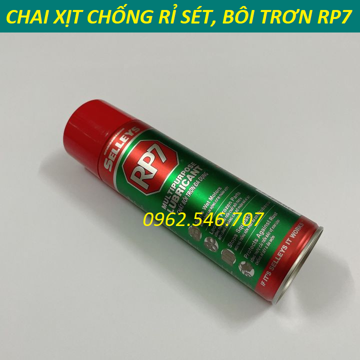 Chai xịt rỉ sét Rp7 300g loại bỏ rỉ sét và bôi trơn kim loại | RP7 300G | Dầu Chống Rỉ RP7