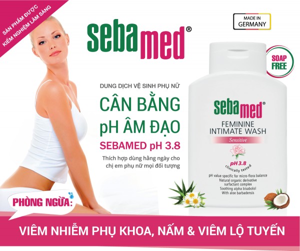 Dung Dịch Vệ Sinh Phụ Nữ Hằng Ngày Kháng Khuẩn, Ngừa Viêm Nhiễm, Ngăn Viêm Nhiễm Phụ Khoa Sebamed Sensitive Skin Intimate Wash PH3.8 Từ Đức Chai 200Ml 4