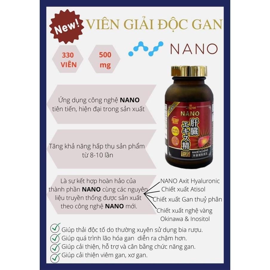 Viên uống hỗ trợ giải độc gan Nichiei Bussan Nano Nano Liver Extract Sperm EX 330 viên (Nội địa Nhật Bản)