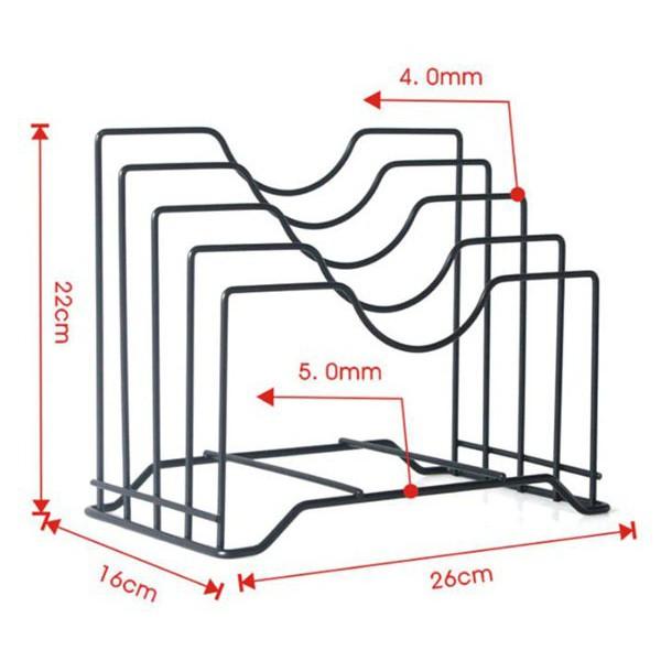 Kệ gác vung nồi và dao thớt đa năng 4 ngăn
