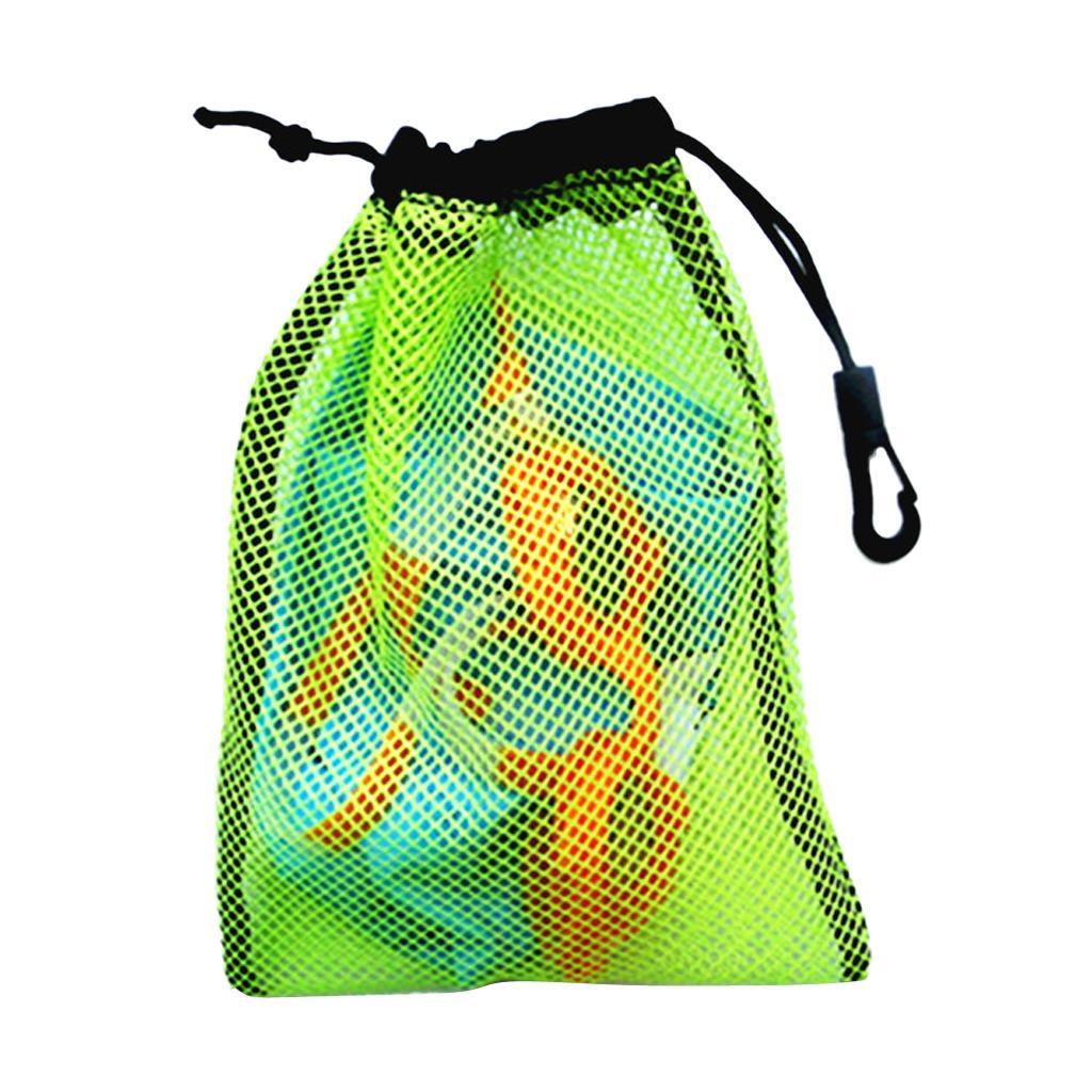 5 Pieces Dive Swimming Drawstring Mesh Bag Storage For Diving Scuba Snorkel