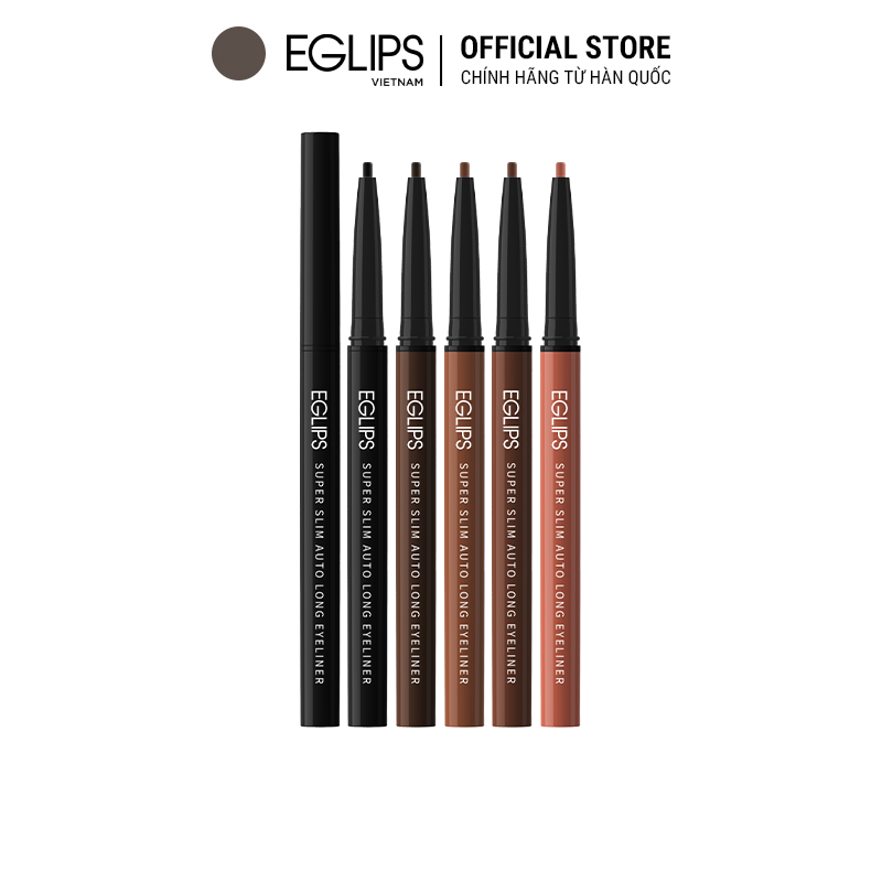 Kẻ mắt Eglips Super Slim Auto Long Eyeliner 0.12g  Dạng gel  Khả năng chống nước tốt