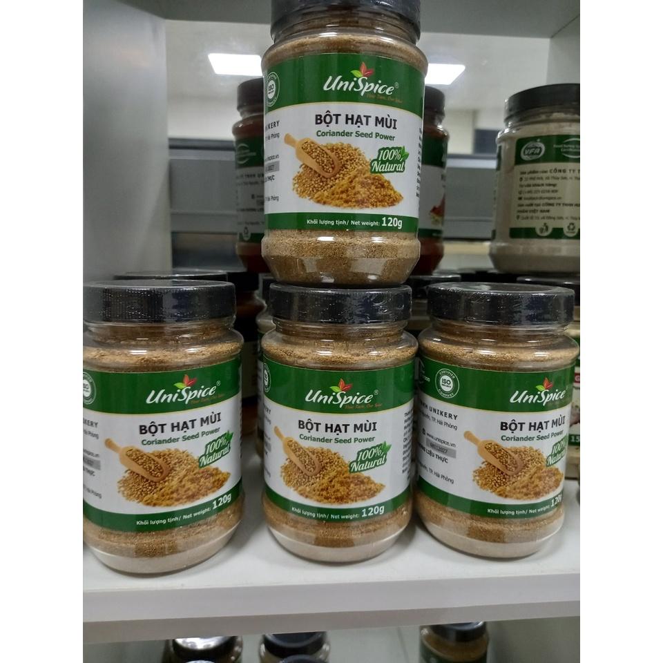Bột Hạt Mùi Unispice/ Bột Hạt Ngò Rí Lọ 120g- Gia Vị Tự Nhiên