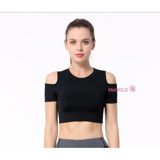 ÁO TẬP CROPTOP không mút -yoga - zumba- gym - áo có mút -Thun Spandex cao cấp - quảng châu loại 1