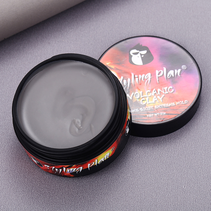 Sáp Vuốt Tóc Nam Nữ Styling Plan Volcanic cao cấp (Siêu cứng, Khô Tự Nhiên)