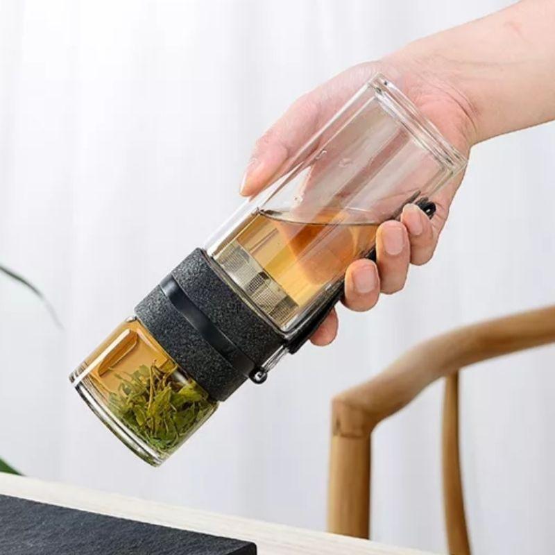 Bình lọc trà thủy tinh di động M01