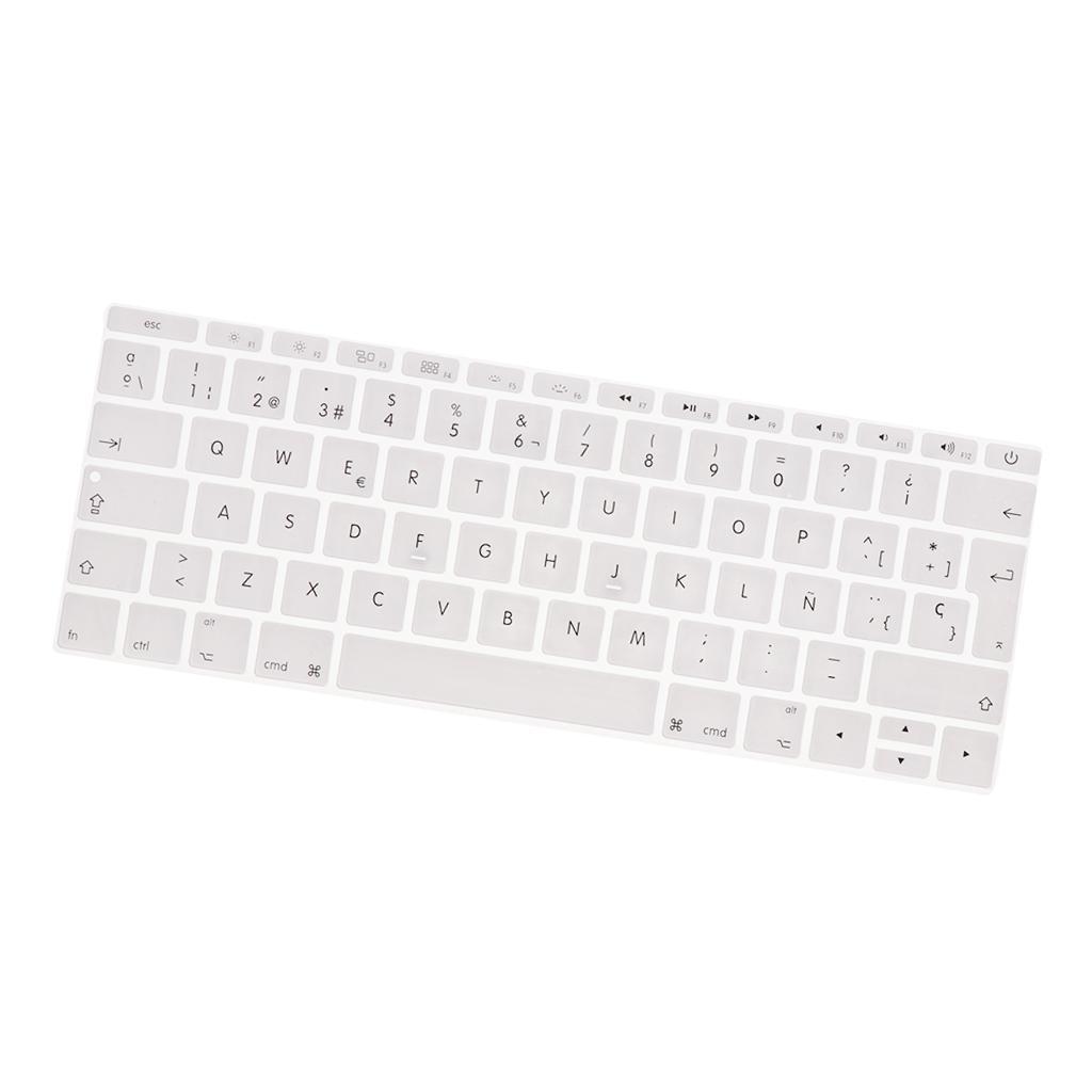 Spanish Phonetic Keyboard Protective Film for 12 inch white