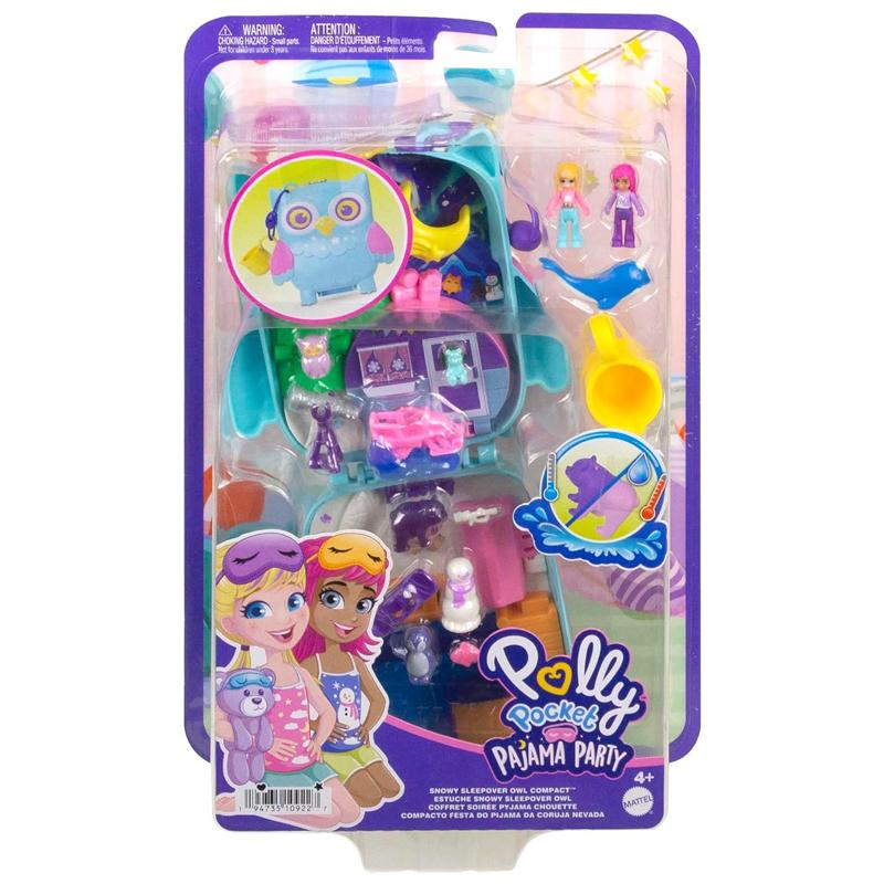 Đồ Chơi Polly Pocket Và Tiệc Ngủ Của Cú Tuyết - Polly Pocket HKV37/FRY35