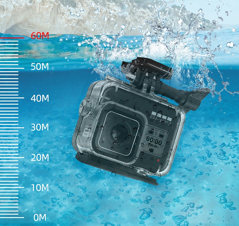 Case vỏ chống nước GoPro Hero 8 Black KingMa - Hàng chính hãng