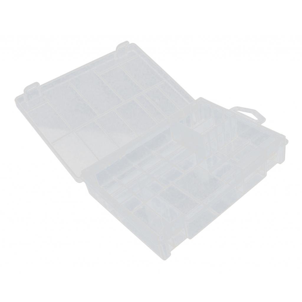 Clear Plastic Battery Storage Case Box Durable for 8x AA &amp; 8x AAA Batteries