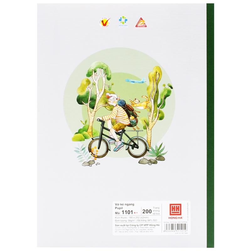 Vở Kẻ Ngang 200 Trang 58gsm Pupil Gen Z - Hồng Hà 1101 (Mẫu Màu Giao Ngẫu Nhiên)