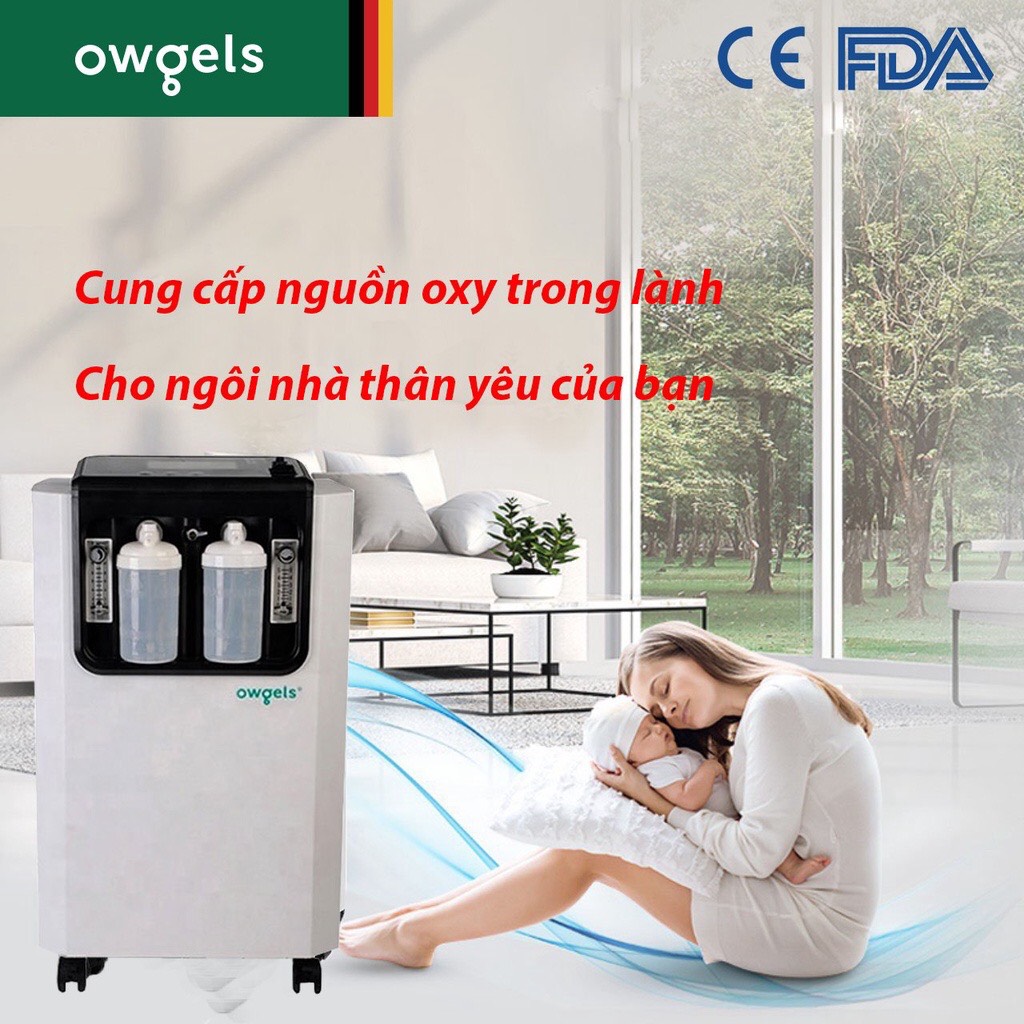 Máy tạo oxy Owgels 10 Lít có xông khí dung OZ-5-01GW0-10L HÀNG CÓ SẴN